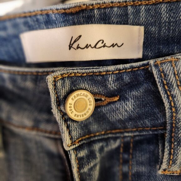 KanCan Florence Mid Rise Super Skinny Jeans Sz 3/25 Distressed Blue KC7103m - Picture 4 of 9